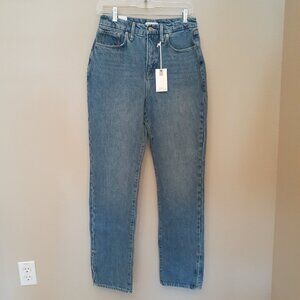 Good American Blue Boyfriend Jeans